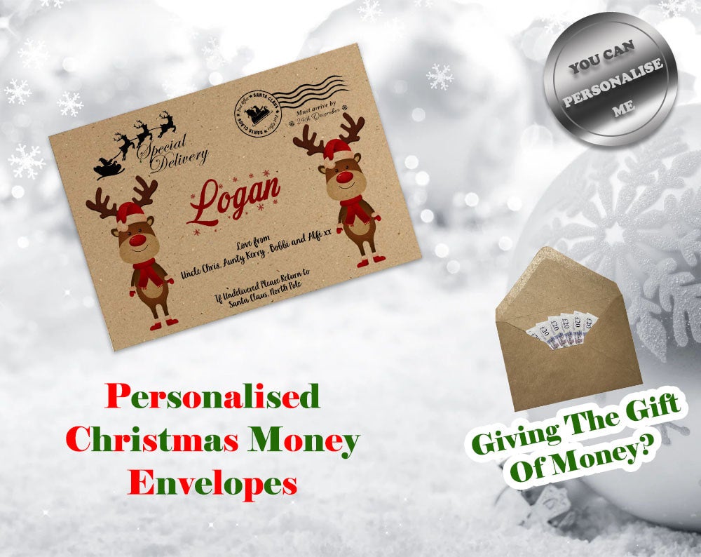 M8) Christmas Money Wallets for Cash, Gift Cards, Tickets, Vouchers  Personalised for you | CardsMCR - Personalised Gifts, Cards Manchester